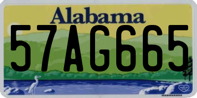AL license plate 57AG665