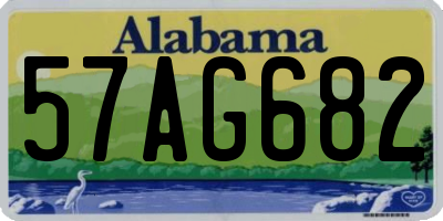 AL license plate 57AG682