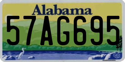 AL license plate 57AG695