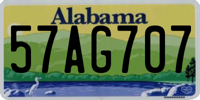 AL license plate 57AG707