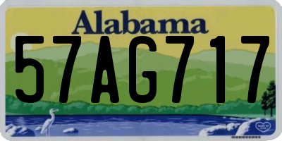 AL license plate 57AG717