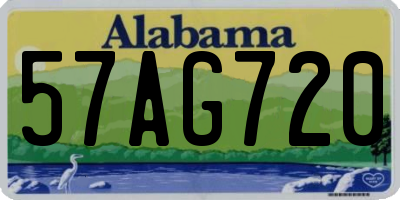 AL license plate 57AG720