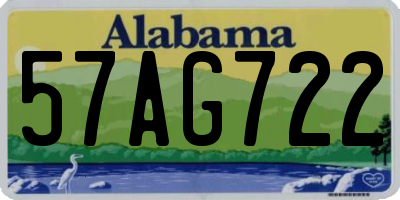 AL license plate 57AG722