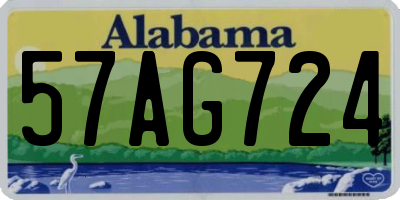 AL license plate 57AG724