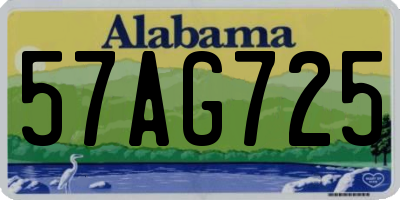 AL license plate 57AG725