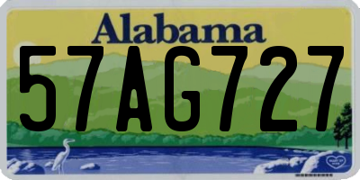 AL license plate 57AG727
