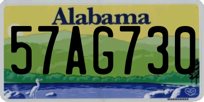 AL license plate 57AG730