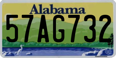 AL license plate 57AG732