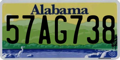 AL license plate 57AG738
