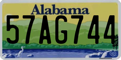 AL license plate 57AG744