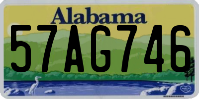 AL license plate 57AG746