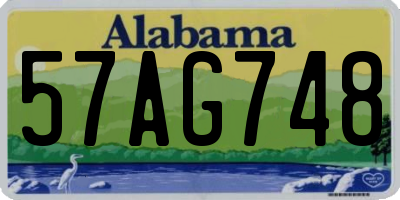 AL license plate 57AG748