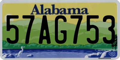 AL license plate 57AG753