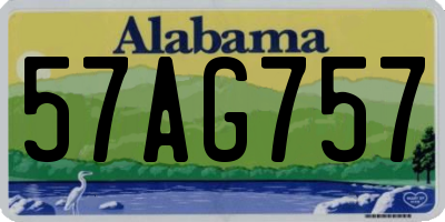 AL license plate 57AG757