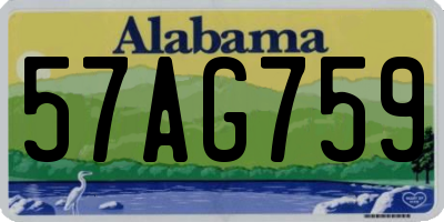 AL license plate 57AG759