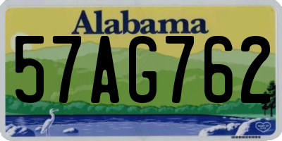 AL license plate 57AG762