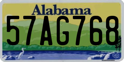 AL license plate 57AG768