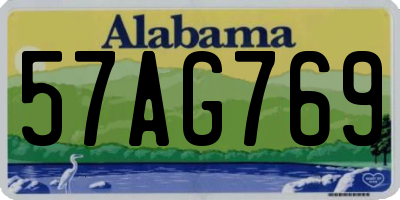 AL license plate 57AG769