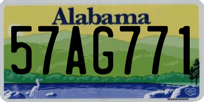 AL license plate 57AG771