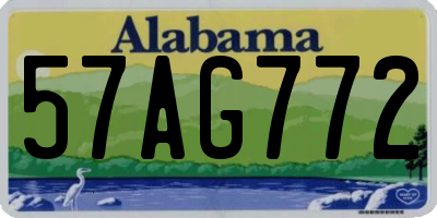AL license plate 57AG772