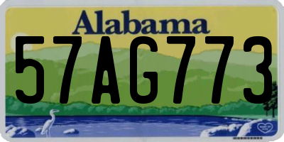 AL license plate 57AG773