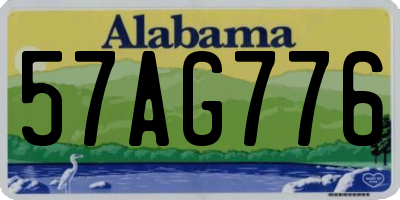 AL license plate 57AG776