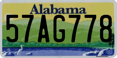 AL license plate 57AG778