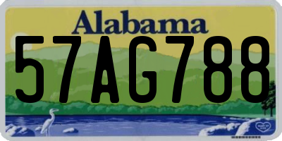 AL license plate 57AG788