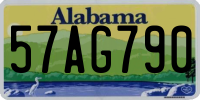 AL license plate 57AG790