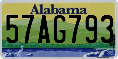 AL license plate 57AG793