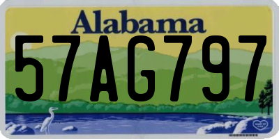 AL license plate 57AG797