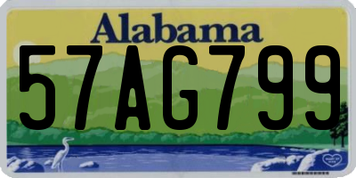 AL license plate 57AG799