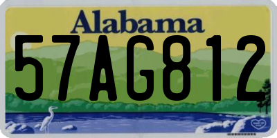 AL license plate 57AG812