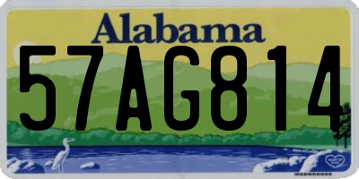 AL license plate 57AG814
