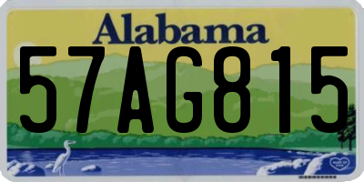 AL license plate 57AG815