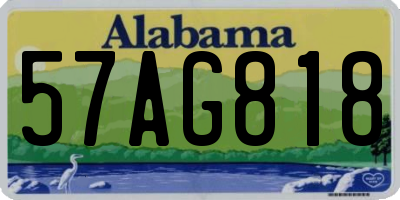 AL license plate 57AG818