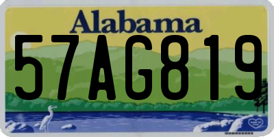 AL license plate 57AG819