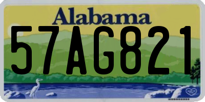 AL license plate 57AG821