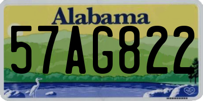 AL license plate 57AG822