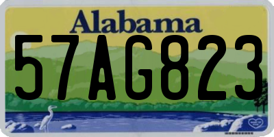 AL license plate 57AG823
