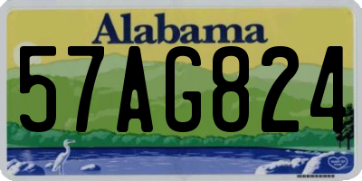AL license plate 57AG824