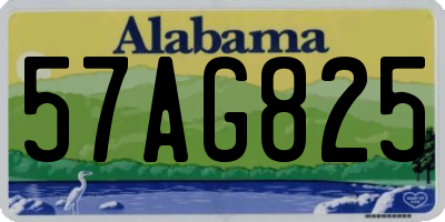 AL license plate 57AG825