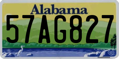 AL license plate 57AG827