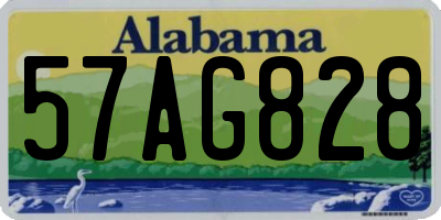 AL license plate 57AG828