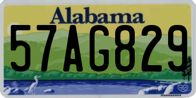 AL license plate 57AG829