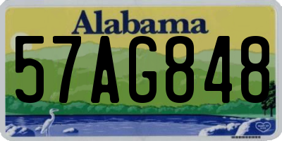 AL license plate 57AG848