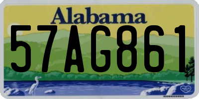 AL license plate 57AG861