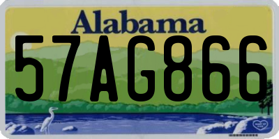 AL license plate 57AG866