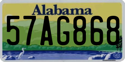 AL license plate 57AG868