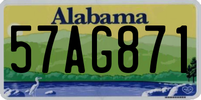 AL license plate 57AG871